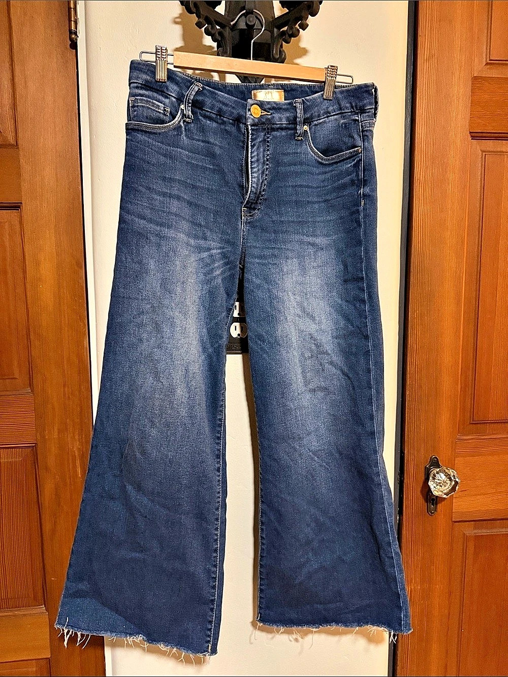 KUT from the Kloth Meg Wide Leg Jeans Blue Size 6